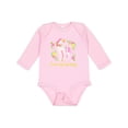 thumbnail image 1 of Inktastic I Love My Mommy Unicorn with Pink and Yellow Flowers Boys or Girls Long Sleeve Baby Bodysuit, 1 of 5