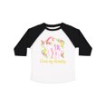 thumbnail image 1 of Inktastic I Love My Mommy Unicorn with Pink and Yellow Flowers Boys or Girls Toddler T-Shirt, 1 of 5