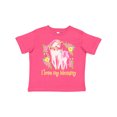 thumbnail image 1 of Inktastic I Love My Mommy Unicorn with Pink and Yellow Flowers Boys or Girls Toddler T-Shirt, 1 of 5