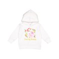 thumbnail image 1 of Inktastic I Love My Mommy Unicorn with Pink and Yellow Flowers Toddler Hoodie, 1 of 4