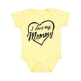 thumbnail image 1 of Inktastic I Love My Mommy in Black Chalk Heart Boys or Girls Baby Bodysuit, 1 of 5