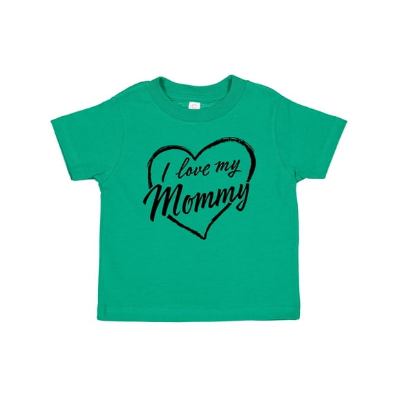Inktastic I Love My Mommy in Black Chalk Heart Boys or Girls Baby T-Shirt