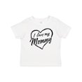thumbnail image 1 of Inktastic I Love My Mommy in Black Chalk Heart Boys or Girls Baby T-Shirt, 1 of 5