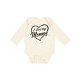 thumbnail image 1 of Inktastic I Love My Mommy in Black Chalk Heart Boys or Girls Long Sleeve Baby Bodysuit, 1 of 5
