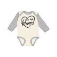 thumbnail image 1 of Inktastic I Love My Mommy in Black Chalk Heart Boys or Girls Long Sleeve Baby Bodysuit, 1 of 5