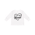 thumbnail image 1 of Inktastic I Love My Mommy in Black Chalk Heart Boys or Girls Long Sleeve Toddler T-Shirt, 1 of 5