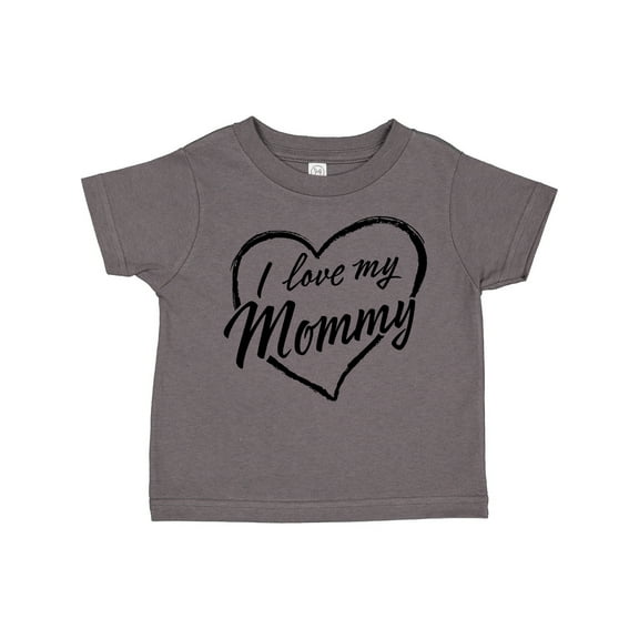 Inktastic I Love My Mommy in Black Chalk Heart Boys or Girls Toddler T-Shirt
