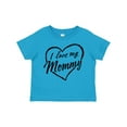 thumbnail image 1 of Inktastic I Love My Mommy in Black Chalk Heart Boys or Girls Toddler T-Shirt, 1 of 5