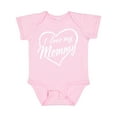 thumbnail image 1 of Inktastic I Love My Mommy in White Chalk Heart Boys or Girls Baby Bodysuit, 1 of 5