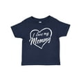thumbnail image 1 of Inktastic I Love My Mommy in White Chalk Heart Boys or Girls Baby T-Shirt, 1 of 5