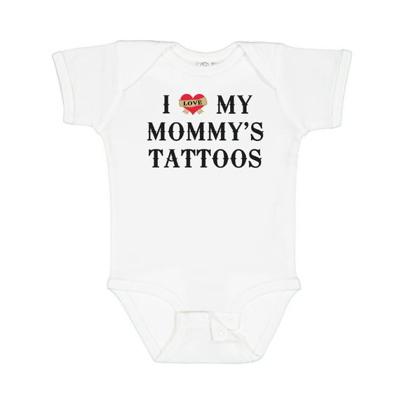 Inktastic I Love My Mommy's Tattoos Boys or Girls Baby Bodysuit
