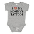 thumbnail image 1 of Inktastic I Love My Mommy's Tattoos Boys or Girls Baby Bodysuit, 1 of 5