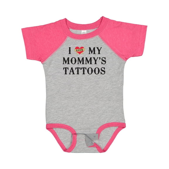 Inktastic I Love My Mommy's Tattoos Boys or Girls Baby Bodysuit