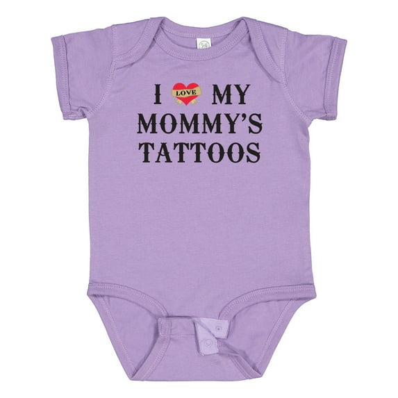 Inktastic I Love My Mommy's Tattoos Boys or Girls Baby Bodysuit