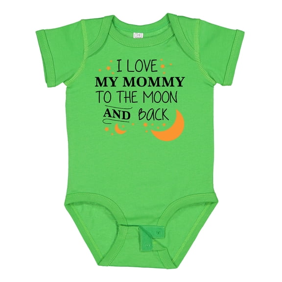 Inktastic I Love My Mommy to the Moon and Back Boys or Girls Baby Bodysuit