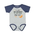 thumbnail image 1 of Inktastic I Love My Mommy to the Moon and Back Boys or Girls Baby Bodysuit, 1 of 5