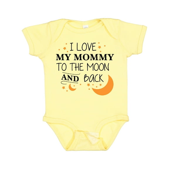 Inktastic I Love My Mommy to the Moon and Back Boys or Girls Baby Bodysuit