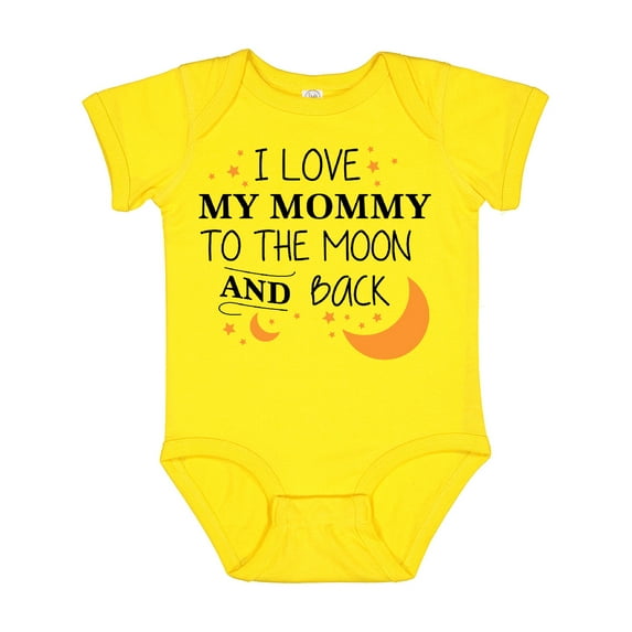 Inktastic I Love My Mommy to the Moon and Back Boys or Girls Baby Bodysuit