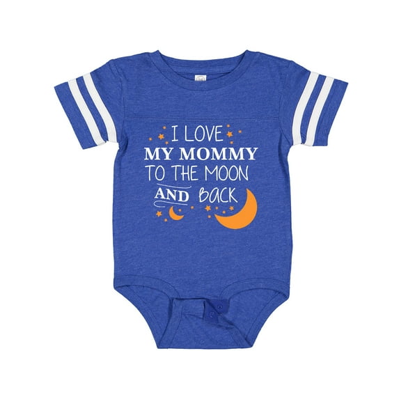 Inktastic I Love My Mommy to the Moon and Back Boys or Girls Baby Bodysuit