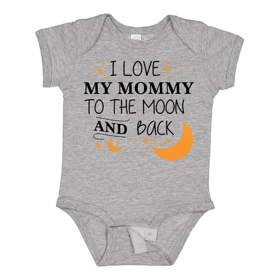 Inktastic I Love My Mommy to the Moon and Back Boys or Girls Baby Bodysuit