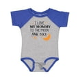 thumbnail image 1 of Inktastic I Love My Mommy to the Moon and Back Boys or Girls Baby Bodysuit, 1 of 5