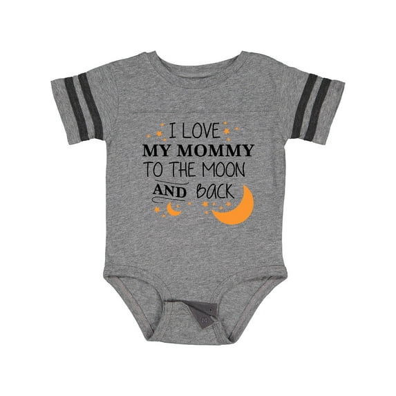 Inktastic I Love My Mommy to the Moon and Back Boys or Girls Baby Bodysuit