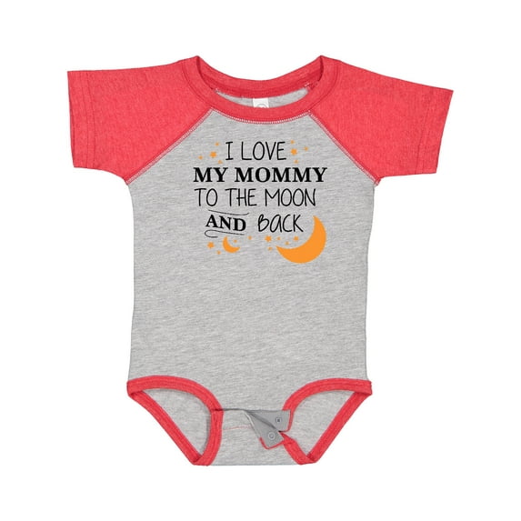 Inktastic I Love My Mommy to the Moon and Back Boys or Girls Baby Bodysuit
