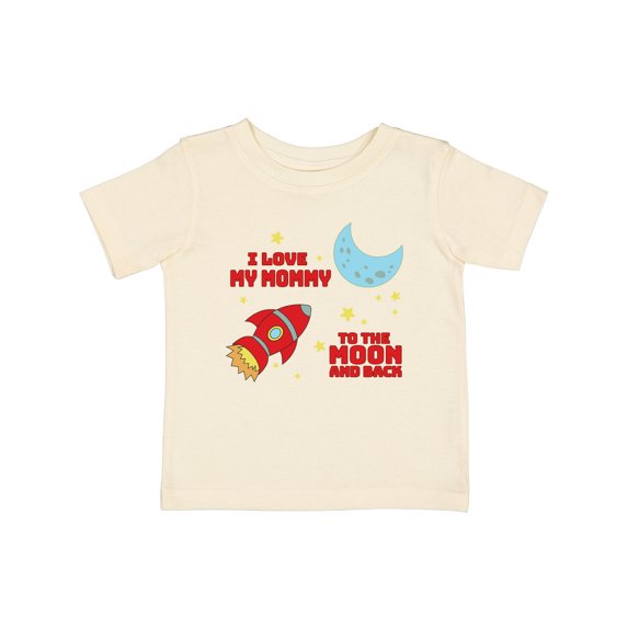 Inktastic I Love My Mommy to the Moon and Back Boys or Girls Baby T-Shirt