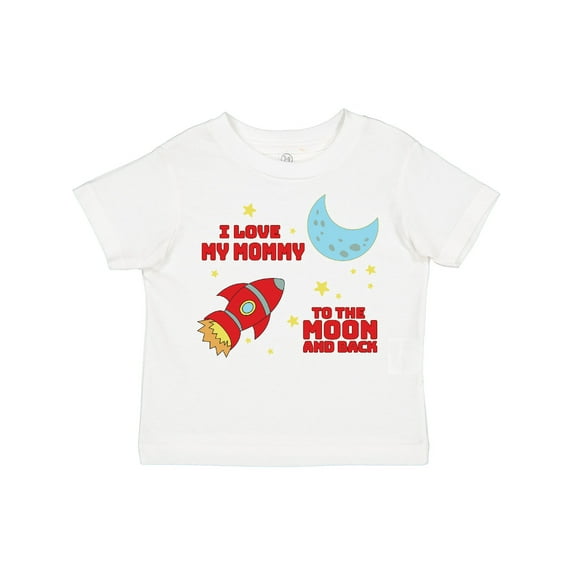 Inktastic I Love My Mommy to the Moon and Back Boys or Girls Toddler T-Shirt