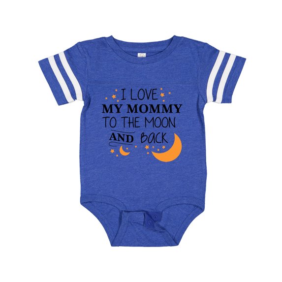 Inktastic I Love My Mommy to the Moon and Back Gift Baby Boy or Baby Girl Bodysuit