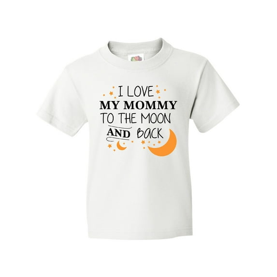 Inktastic I Love My Mommy to the Moon and Back Youth T-Shirt
