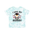 thumbnail image 1 of Inktastic I Love My Mommy with Cute Penguin and Hearts Girls Toddler T-Shirt, 1 of 5