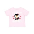 thumbnail image 1 of Inktastic I Love My Mommy with Cute Penguin and Hearts Girls Toddler T-Shirt, 1 of 5