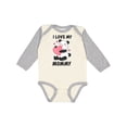 thumbnail image 1 of Inktastic I Love My Mommy with Panda Illustration Boys or Girls Long Sleeve Baby Bodysuit, 1 of 5