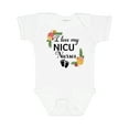 thumbnail image 1 of Inktastic I Love My Nicu Nurses with Baby Footprints and Flowers Boys or Girls Baby Bodysuit, 1 of 5