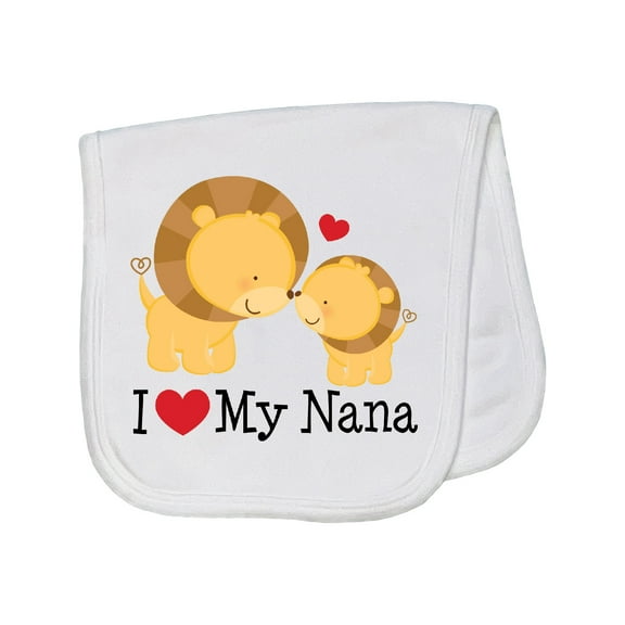 Inktastic I Love My Nana Baby Burp Cloth
