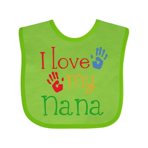 Inktastic I Love My Nana Boys or Girls Baby Bib