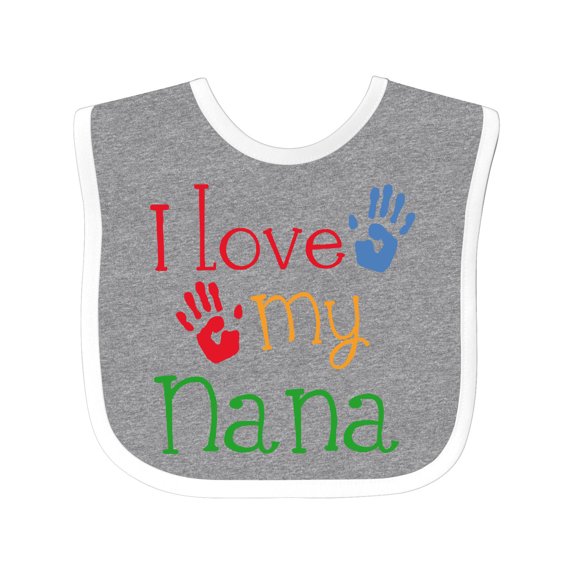 Inktastic I Love My Nana Boys or Girls Baby Bib