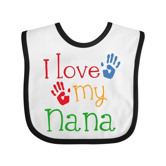 Inktastic I Love My Nana Boys or Girls Baby Bib