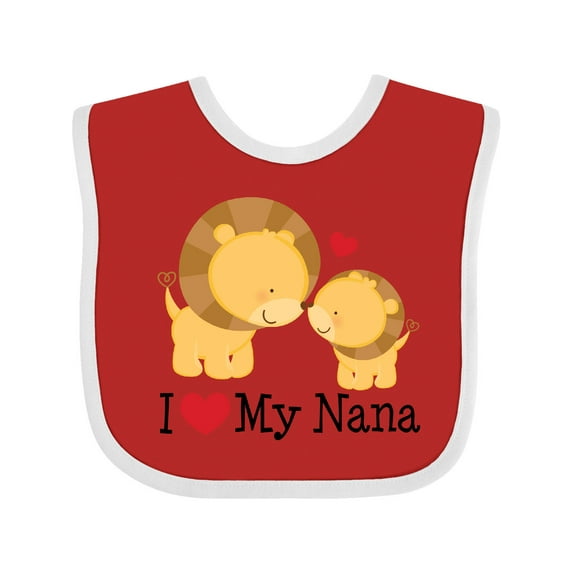 Inktastic I Love My Nana Boys or Girls Baby Bib