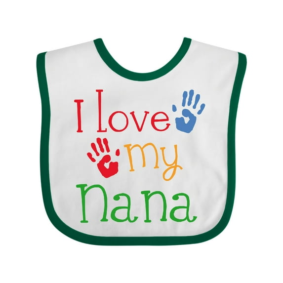 Inktastic I Love My Nana Boys or Girls Baby Bib