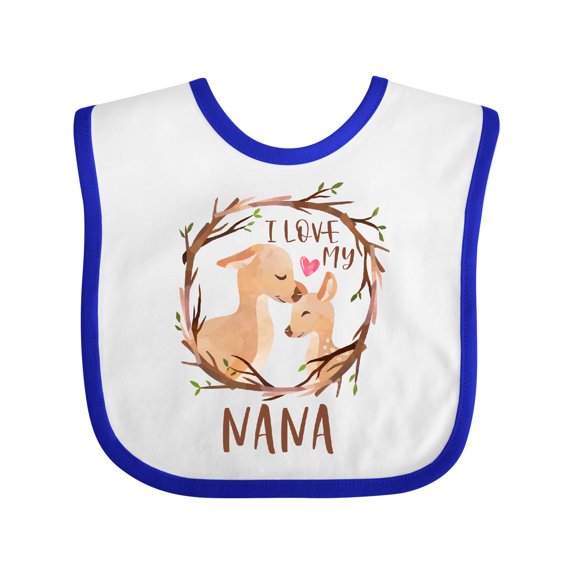 Inktastic I Love My Nana Boys or Girls Baby Bib