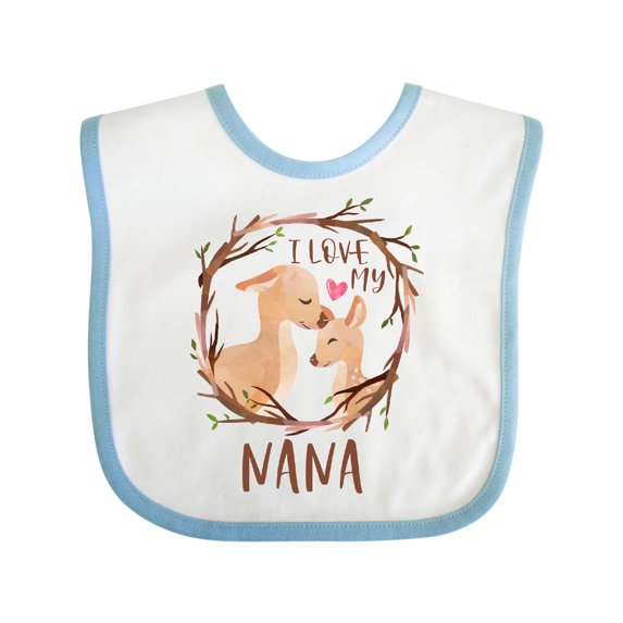 Inktastic I Love My Nana Boys or Girls Baby Bib