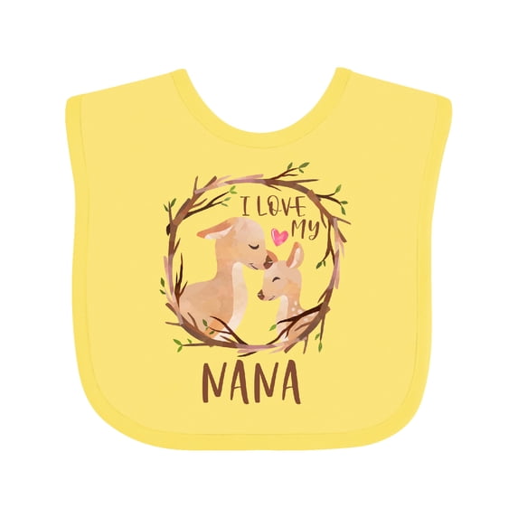 Inktastic I Love My Nana Boys or Girls Baby Bib