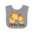 thumbnail image 1 of Inktastic I Love My Nana Boys or Girls Baby Bib, 1 of 4