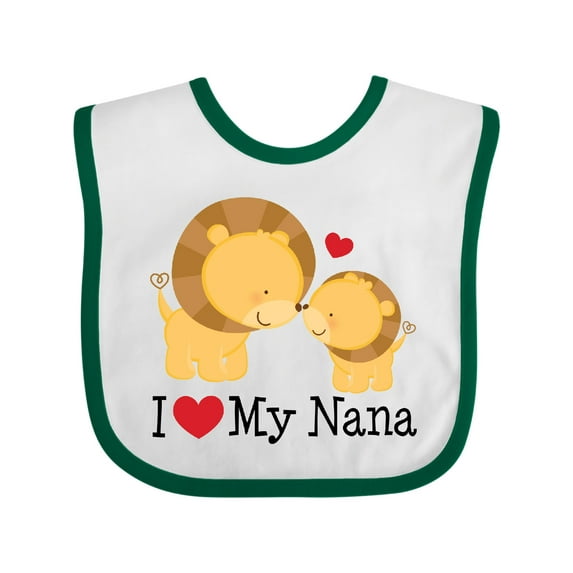 Inktastic I Love My Nana Boys or Girls Baby Bib