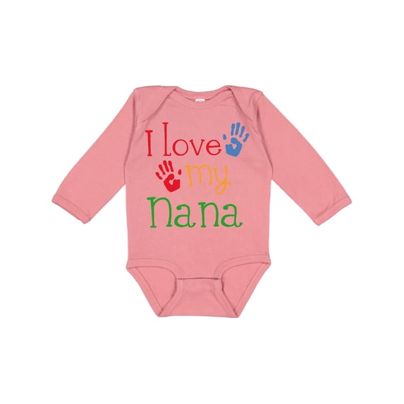 Inktastic I Love My Nana Boys or Girls Long Sleeve Baby Bodysuit