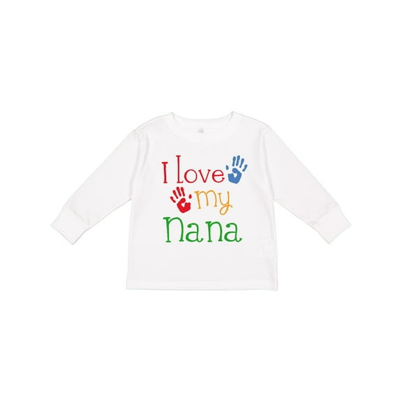 Inktastic I Love My Nana Boys or Girls Long Sleeve Toddler T-Shirt