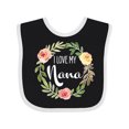 thumbnail image 1 of Inktastic I Love My Nana Flower Circle Boys or Girls Baby Bib, 1 of 4