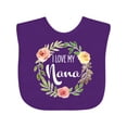 thumbnail image 1 of Inktastic I Love My Nana- Flower Circle Boys or Girls Baby Bib, 1 of 4